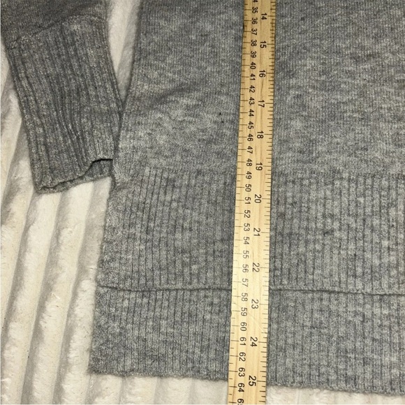 J. Crew merino wool alpaca roll neck gray sweater Sz XXS - Picture 4 of 7